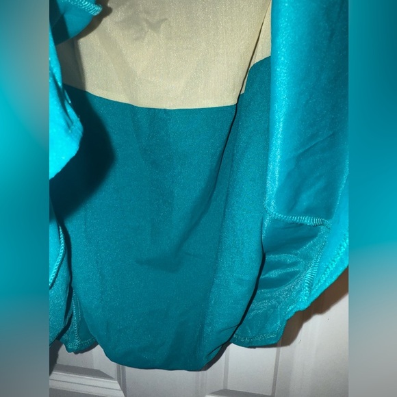 Castaways vintage jade green size 18 One Piece retro swimdress sailor chic - Picture 6 of 10